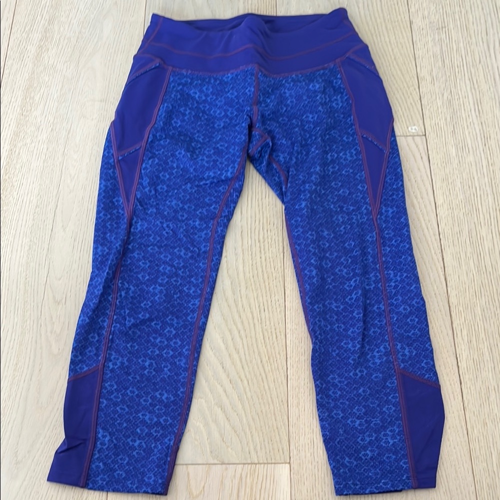 Athleta Blue and Purple Capris